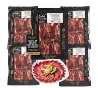 SABE A SABAS Paleta de Bellota 100% Iberica de Jabugo Cortada a Cuchillo Jamon Iberico Loncheado Pata Negra Lonchas en Sobres Sierra de Huelva 5 Sobres de 100g Curacion 30 Meses Lista para Aperitivo