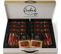 SABE A SABAS Paleta Gran Reserva Duroc 50% Cortada a Cuchillo 10 Sobres 100g con 2 Taquitos 100g Estuche Gourmet Regalo Jamon Curado Loncheado Tabla Aperitivo Navidad Evento Familiar Cesta Exclusiva