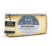 SABE A SABAS Queso Curado Mezcla Manchego Picantito 1,5 Kg Leche Cruda Vaca Cabra Oveja Media Pieza Gourmet Artesano Sabor Intenso Tabla Aperitivo Regalo Cesta Delicatessen Premium Fino Oro