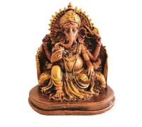 SabelAX - Figura de Ganesha - Ganesha - Figuras Decoracion Salon - Elefantes Decoracion Figuras - Elefante Suerte - Decoracion Zen - Figuras de Buda - Fengshui (Dorado)
