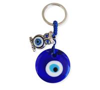 SabelAX - Ojo Turco Llavero - Amuleto Mal de Ojo - Amuletos de la Suerte y Proteccion - Llaveros Originales - Llaveros Mujer y Hombre - Llavero Coche, Casa Nueva (Buho)