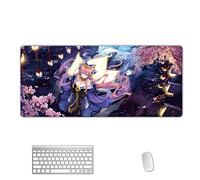 Saber Fate Alfombrilla Raton Anime Gaming Mouse Pad XXL 900x400x3 mm,Impermeable con 3mm Base de Goma Antideslizante,Special-Textured Superficie para Ordenador, PC y Laptop, J