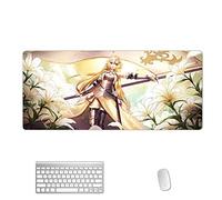 Saber Fate XXL Anime Alfombrilla para ratón 900 x 400 mm - Speed Gaming Mousepad - Mouse Pad para Ordenador - 3mm Goma Antideslizante, para Gamers Ordenador, PC y Laptop, G