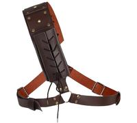 Saber, Holla de Sabres de luz, Sabers Ski Saber Back Holster Medieval - de sables de luz Ajustables, Soporte de cinturón de Cuero PU para Piratas, Halloween, Caballeros, Cosplay