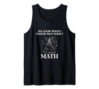 Saber qué es más Fresco Que el Maestro Divertido de matemáticas mágicas Camiseta sin Mangas