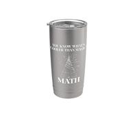 Saber qué es más fresco que el maestro divertido de matemáticas mágicas Vaso térmico de acero inoxidable de doble pared