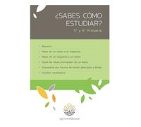 ¿Sabes cómo estudiar?: 5º y 6º de primaria