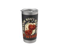 ¿Sabes lo que es realmente aterrador? Divertido embarazo de Halloween Vaso térmico de acero inoxidable de doble pared