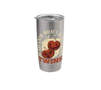 ¿Sabes lo que es realmente aterrador? Divertido embarazo de Halloween Vaso térmico de acero inoxidable de doble pared