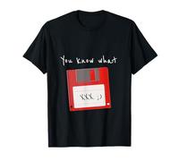 Sabes lo Que guardo Disquete Retro guiño Divertido Camiseta