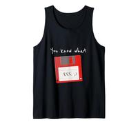 Sabes lo Que guardo Disquete Retro guiño Divertido Camiseta sin Mangas