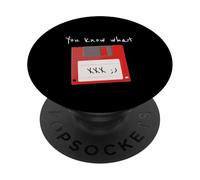 Sabes lo Que guardo Disquete Retro guiño Divertido PopSockets PopGrip Adhesivo