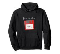 Sabes lo Que guardo Disquete Retro guiño Divertido Sudadera con Capucha