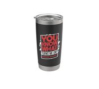 Sabes lo que me excita los pepitas de pollo Vaso térmico de acero inoxidable de doble pared