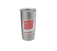 Sabes lo que me excita los pepitas de pollo Vaso térmico de acero inoxidable de doble pared
