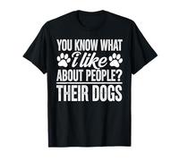 ¿Sabes lo Que me Gusta de la Gente? Sus Perros Perros Divertidos Camiseta