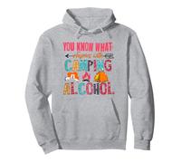 Sabes lo Que rima con Camping Alcohol Camping Lovers Sudadera con Capucha
