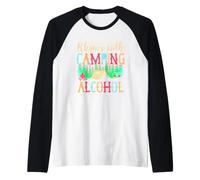 Sabes lo Que rima con Camping y Alcohol Vino Camiseta Manga Raglan