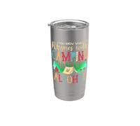Sabes lo que rima con camping y alcohol vino Vaso térmico de acero inoxidable de doble pared