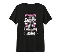 Sabes lo Que rima con el Bebedor de Cerveza Divertido de Alcohol para Acampar Camiseta Premium
