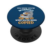 Sabes Que estás ganando Cuando te copian Cute Copycat PopSockets PopGrip Adhesivo