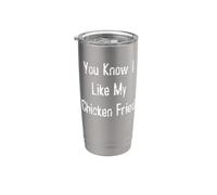 Sabes que me gusta mi pollo frito Vaso térmico de acero inoxidable de doble pared