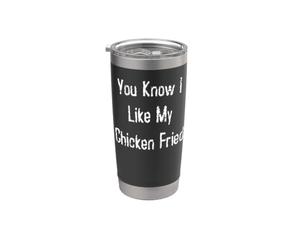 Sabes que me gusta mi pollo frito Vaso térmico de acero inoxidable de doble pared