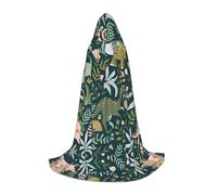 SABFWF Bonita capa con capucha con estampado de dinosaurio para hombre, capa de mago con capucha, perfecta para Halloween y cosplay