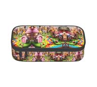 SABFWF Candy Paradise - Estuche multifuncional para bolígrafos, perfecto para estudiantes, profesionales y viajeros por igual, Black, Talla única, Neceser de maquillaje