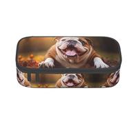 SABFWF Divertida funda multifuncional con estampado de bulldog inglés, perfecto para estudiantes, profesionales y viajeros por igual, Black, Talla única, Neceser de maquillaje