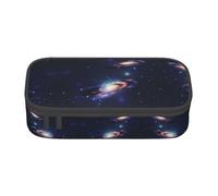 SABFWF Estuche multifuncional con estampado de galaxia en el universo, perfecto para estudiantes, profesionales y viajeros por igual, Black, Talla única, Neceser de maquillaje