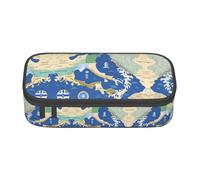 SABFWF Estuche multifuncional con estampado de mapa de Grecia, perfecto para estudiantes, profesionales y viajeros por igual, Black, Talla única, Neceser de maquillaje