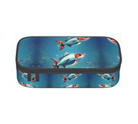 SABFWF Estuche multifuncional con estampado de pez volador en el océano, perfecto para estudiantes, profesionales y viajeros por igual, Black, Talla única, Neceser de maquillaje