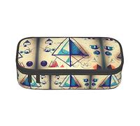 SABFWF Estuche versátil con estampado de cálculo de matemáticas Geek, estuche organizador de gran capacidad, estuche para lápices para uso en la oficina, Black, Talla única, Funda para llave