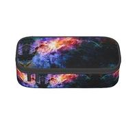 SABFWF Estuche versátil con estampado de galaxia en el universo para lápices, organizador de gran capacidad, para uso en la oficina, Black, Talla única, Funda para llave