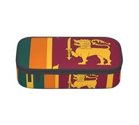 SABFWF Estuche versátil con estampado de la bandera de Sri Lanka, organizador de gran capacidad, estuche para lápices, uso en la oficina, Black, Talla única, Funda para llave
