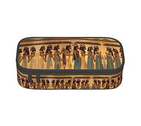 SABFWF Estuche versátil con estampado de mujeres en el antiguo Egipto, estuche organizador de gran capacidad, estuche para lápices, uso en la oficina, Black, Talla única, Funda para llave