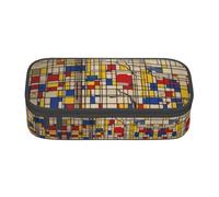 SABFWF Estuche versátil de tela de barro africano con estampado tribal de gran capacidad, organizador de gran capacidad, estuche para lápices para uso en la oficina, Black, Talla única, Funda para