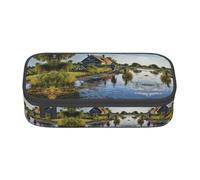 SABFWF Fantasy Rural Print - Estuche multifuncional para bolígrafos, perfecto para estudiantes, profesionales y viajeros por igual, Black, Talla única, Neceser de maquillaje