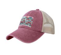 SABFWF Gorra de béisbol de malla elegante con estampado "I Like London", transpirable, ajustable y perfecta para el uso diario, rosso, Talla única