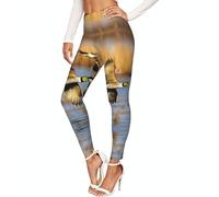 SABFWF Hunting Fly Wild Print - Leggings de compresión suaves para mujer para entrenamiento, leggings de compresión suaves para mujer, Negro, S