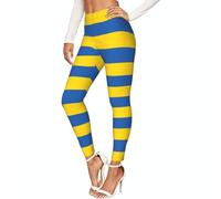 SABFWF Leggings de compresión suaves con estampado de bandera de Ucrania para entrenamiento, leggings de compresión suaves para mujer, Negro, 3XL