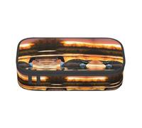 SABFWF Loon Nature - Estuche versátil con estampado de pájaros y gran capacidad, organizador para lápices, uso en la oficina, Black, Talla única, Funda para llave