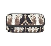 SABFWF Magic Witch Witchcraft - Estuche multifuncional para bolígrafos, perfecto para estudiantes, profesionales y viajeros por igual, Black, Talla única, Neceser de maquillaje