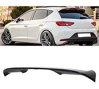 SABIB Alerón Trasero del Coche para Seat Leon 5F Mk3 5 Door 2013 2014 2015 2016 2017 2018 2019 2020,ABS Antiarañazos Maletero del Coche Alerón Embellecedores Accesorios