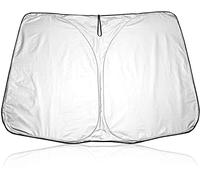 SABIB Parasol Coche Delantero para Mercedes-Benz Viano,UV Protección Plegable Lunas Delanteras Cortina Reflectante Accesorios Automóviles,A/Silver
