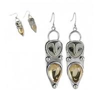 Sabiduría En Cada Detalle: Pendientes De Búho Artesanales, Pendientes Colgantes De Búho Vintage Hechos A Mano, Pendientes Únicos Para Mujer, Joyería Navideña De Moda Para Amantes De La (1Pairs)