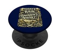 Sabiduría Escocesa sobre la Lluvia y el Whisky PopSockets PopGrip Adhesivo