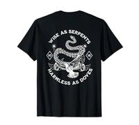 Sabios como serpientes, inofensivo como palomas, Mateo 10:16 inspirado Camiseta