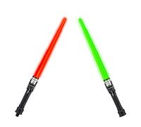 Sable de Luz, Espada Láser 2 En 1 Telescópica y Plegable,Espada Láser para Niños， Laser 7 Colores con Sonido,Star Wars Sable luz，por Cumpleaños Regalos Cosplay para niños